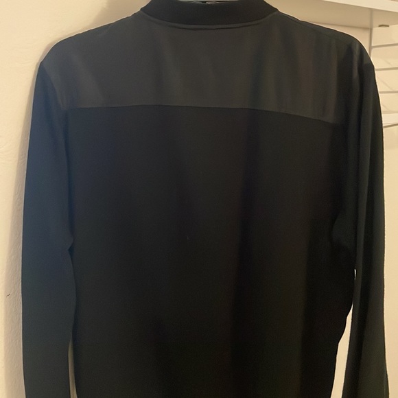 Zara Man Lightweight Bomber Style Nylon Zipper Black Jacket Size US Large - Picture 5 of 8